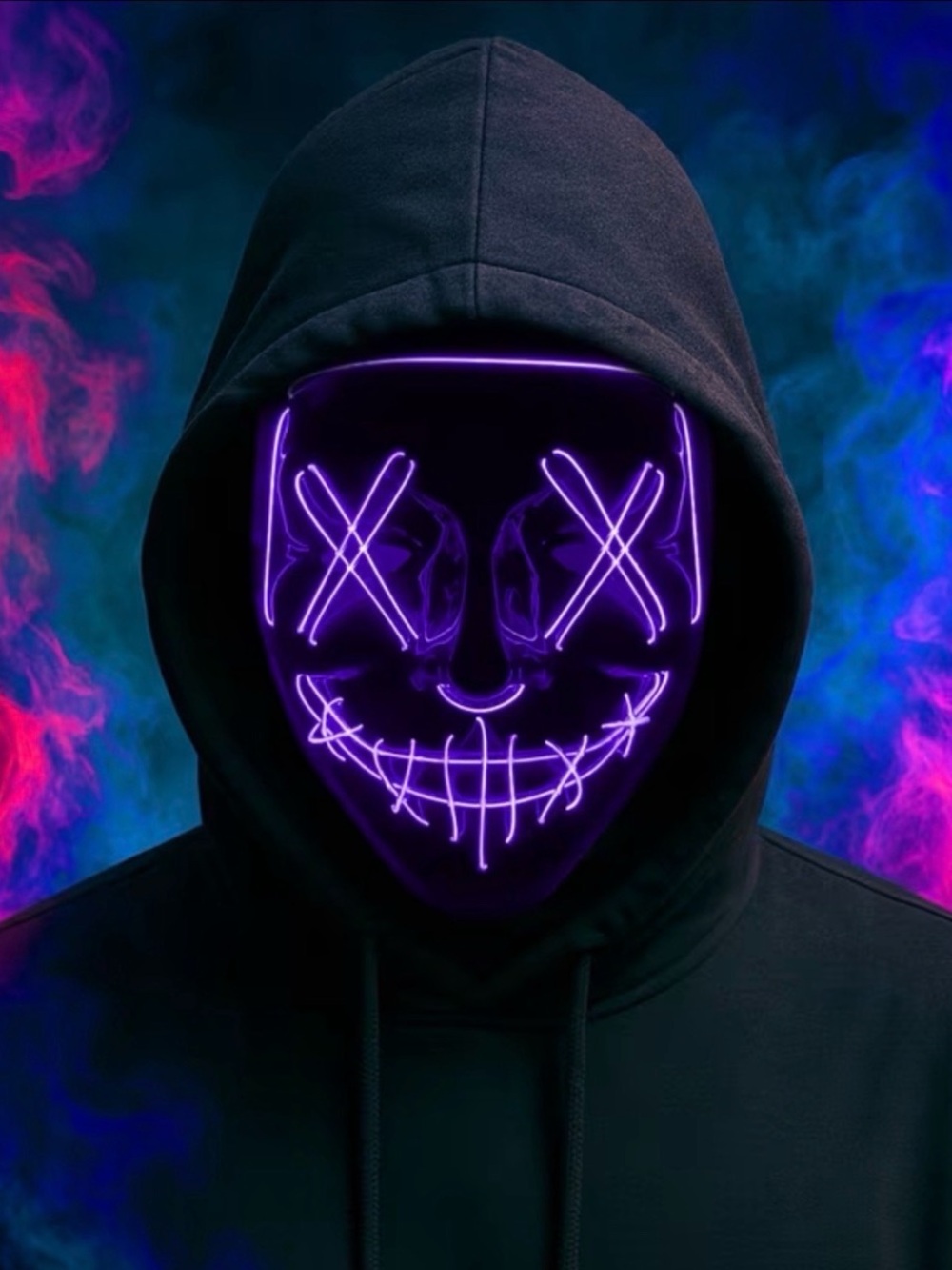 Horror LED The Purge Mask Halloween Party Raves Cosplay NEW Movie Mens Women Toy
